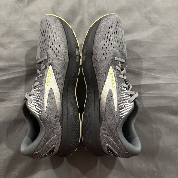Brooks Ghost 16 Sneakers Mens 10.5 D Primer Gray Lime 1104181D040 Road Running